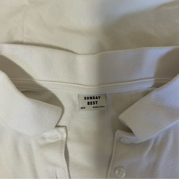 ARITZIA, Sunday Best — Audio Top (Cropped button up polo) - Picture 3 of 4